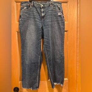 American Eagle Outfitters Dark Blue Straight Leg Jeans